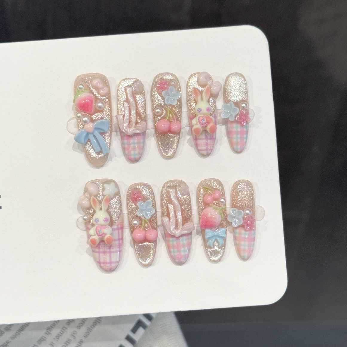 10 pezzi di unghie finte ovali - Pressed Flower Art recensione e prezzo